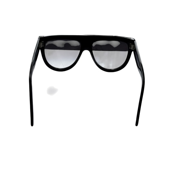 Celine Sunglasses Black Studded Aviator Flat Top Shield Made in Italy main image 6